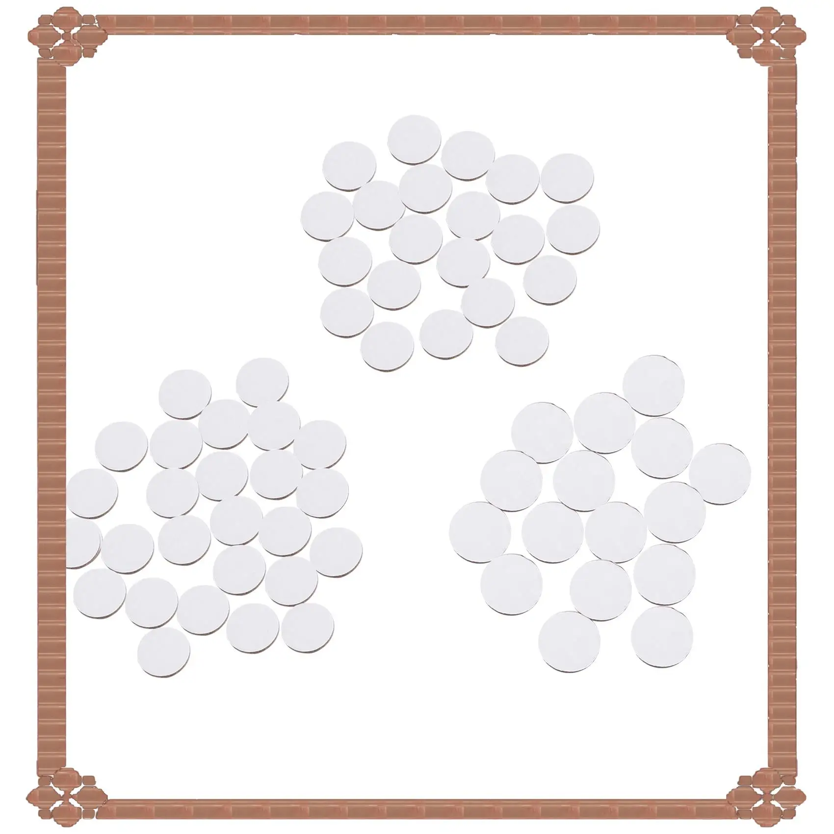 24-Hour Delivery Self-Stick Furniture Round Felt Pads For Hard Surfaces 48-Pcs