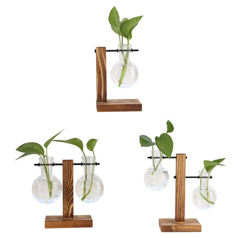 

Plant Propagation Stations Desktop Plant Terrarium,Glass Planter With Stand,Propagation Station For Hydroponics Plants