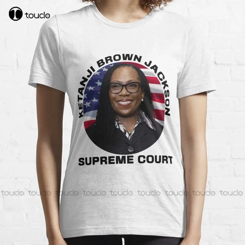 Judge Ketanji Brown Jackson Court Justice  T-Shirt White T Shirts For Women Cotton Outdoor Simple Vintag Casual T-Shirt Xs-5Xl