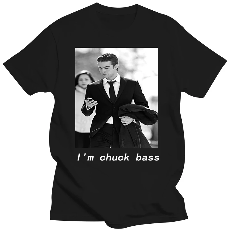 I'm Chuck Bass T-shirt Celebrity Gossip Girl Ed Westwick Chuck and Blair Men T Shirt_100