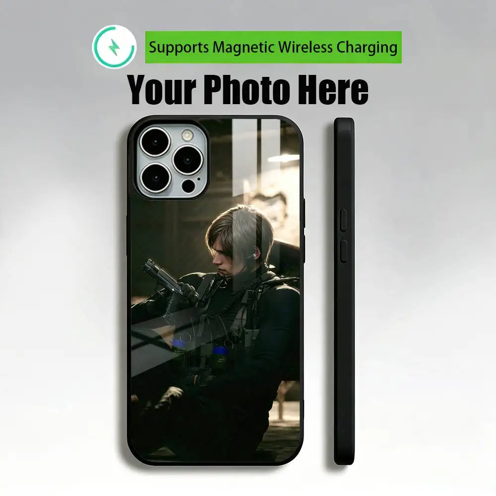 Resident E-Evil L-Leon GAME  Phone Case For iPhone17,16,15,14,13,12 Plus,Pro Allows magnetic wireless charging