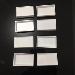 10 pz 7.2ML acquerello padelle vuote di plastica bianca artista vernice padelle per fai da te acquerello olio acrilico pittura arte disegno forniture