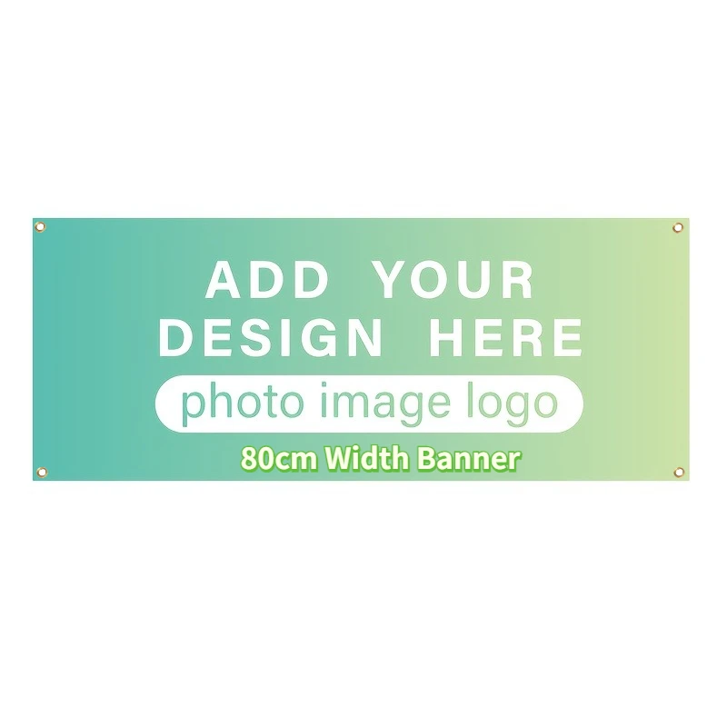1pc Custom Personalized 80cm Width Flags and Banners - Photos, Advertisements, Competition Game Flags Party Polyester Banners