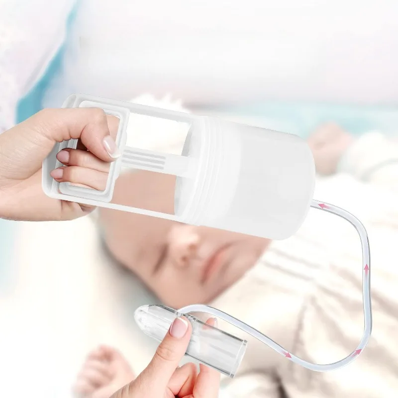 Baby Nasal Aspirator Powerful Hand Pump Nose Sucker Quiet Manual Nose Suctioners For Babies Baby Nasal Sucker Aspirator Snot