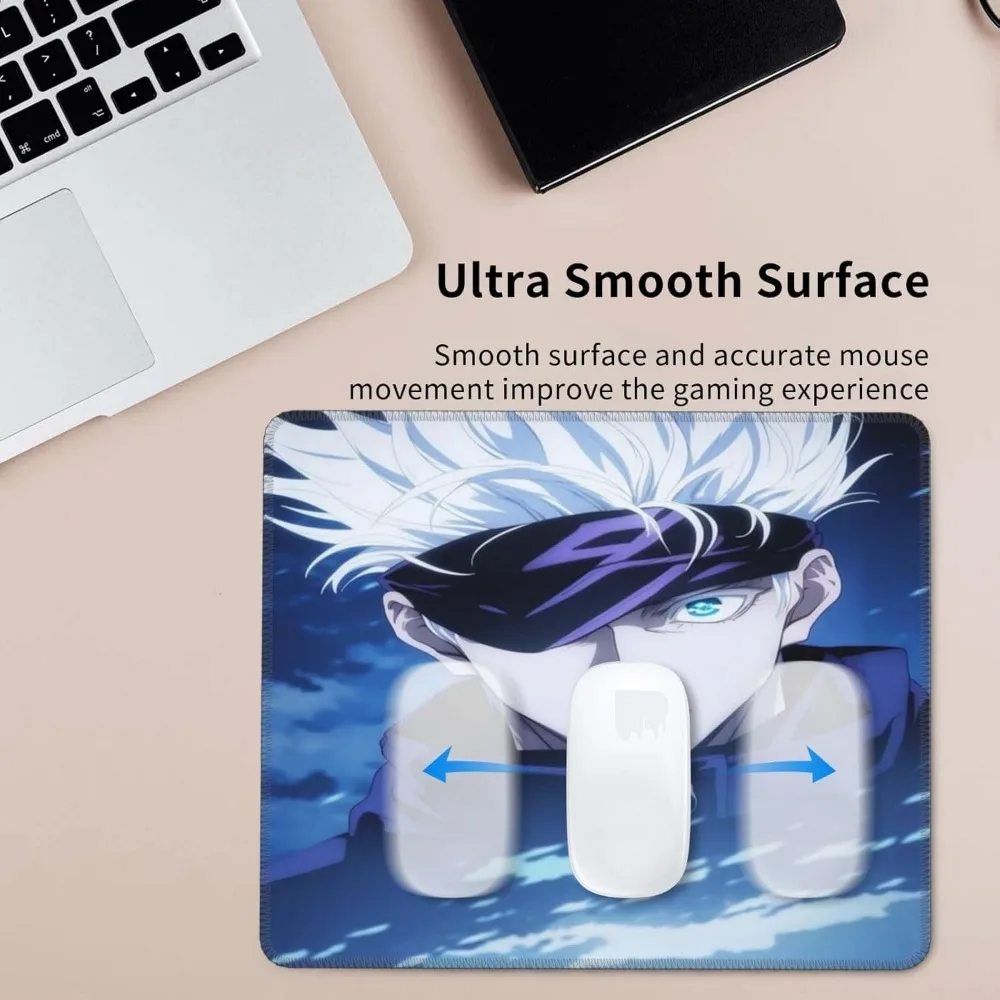 Grande mouse pad de borracha antiderrapante para jogos para laptop e computador, 7 x 8,6 polegadas