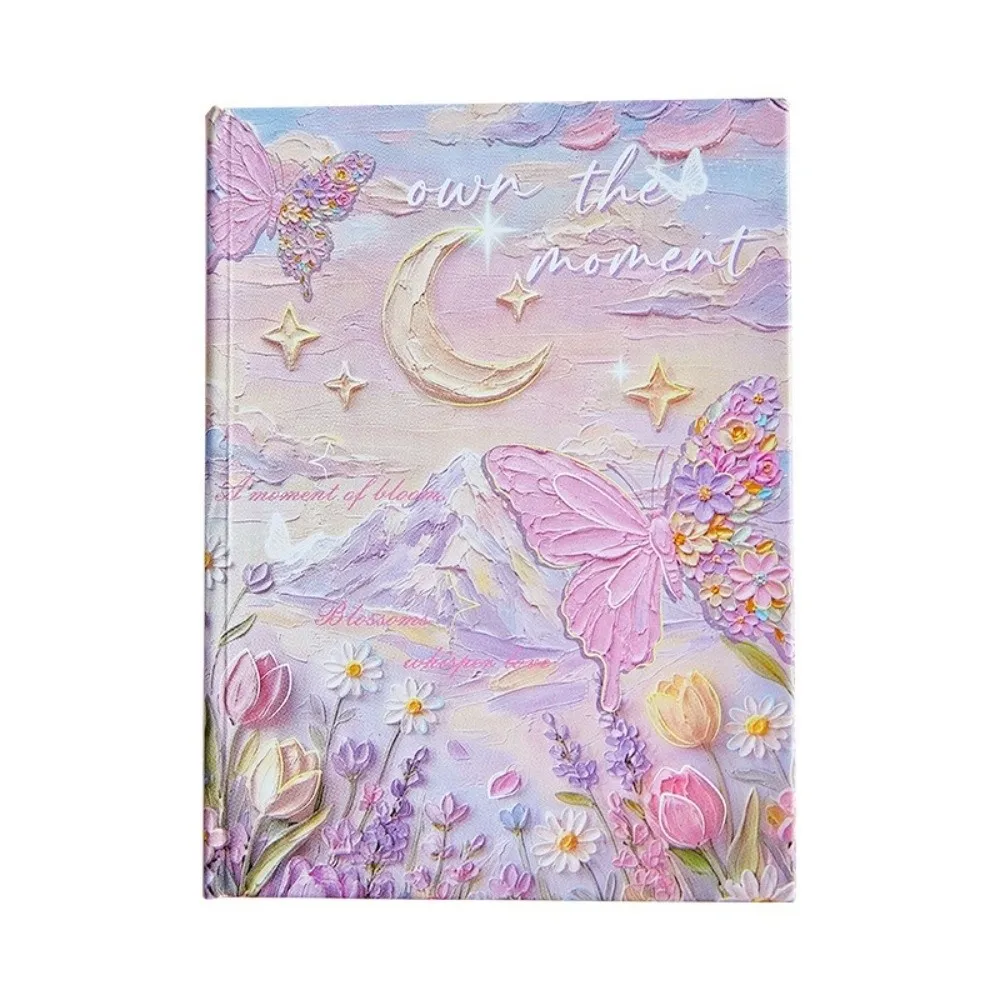 Durable Mini Pocket Size Mini Pocket Notebook INS Style Oil Painting Cover Student Diary Portable Memo Notepad Daily Diary Memo