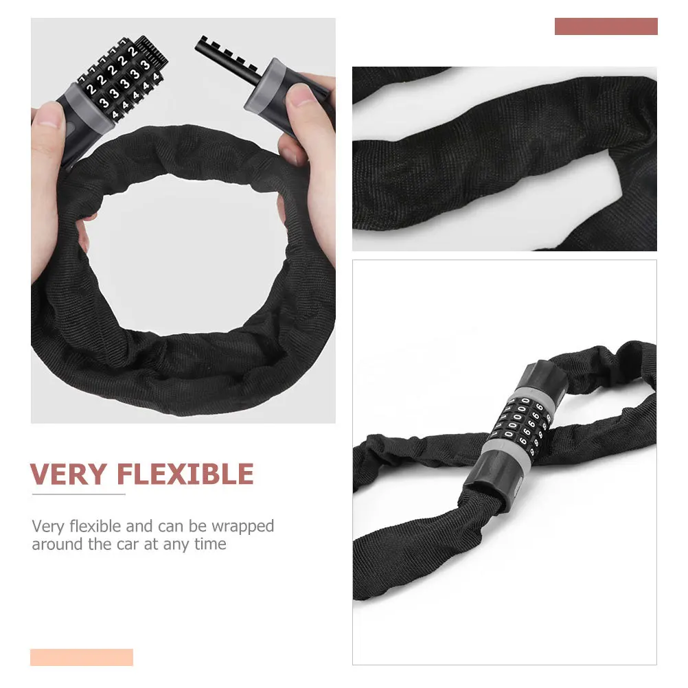 

Multi-Functional Bike Lock Password Chain Anti-Theft Motorbike Bag Luggage Security Portable Outdoor Cycling Protection