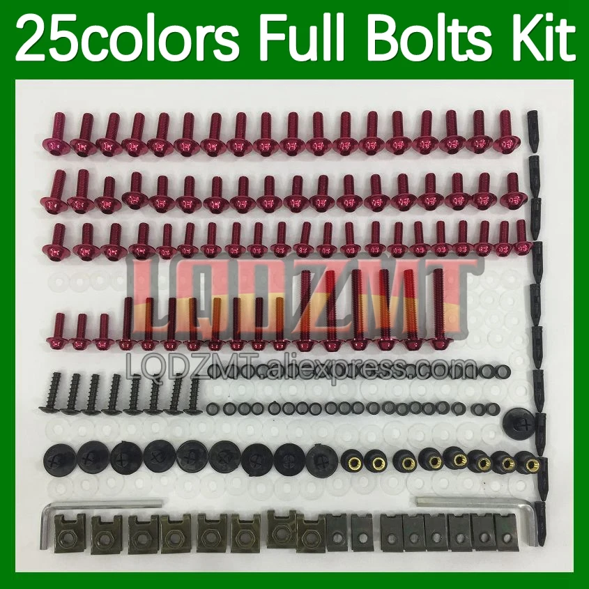 268pcs Body Bolt Full Screws Kit For YAMAHA YZFR6 YZF-R6 YZF600 YZF 600 YZF R6 03 04 05 2003 2004 2005 Fairing Bolts screw Nut