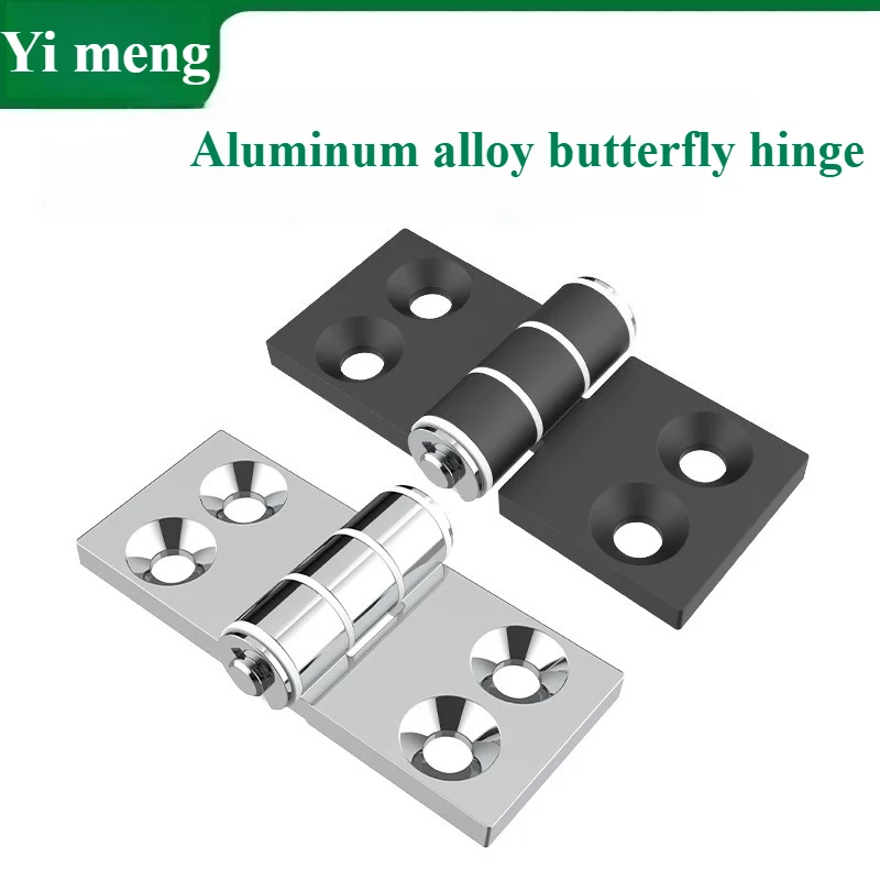 Miniature Aluminum Alloy butterfly Hinge HHPSNC/HHPBSNC 5/6/8 - 45 Thickened Silent Dust-Proof Hinge