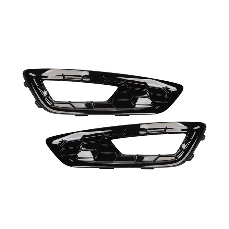 New！ 1 Pair Car Front Bumper Fog Light Cover Grill Fog Lamp Grille Racing Grilles For Ford Focus Sports S SE 2015 2016 2017 2018