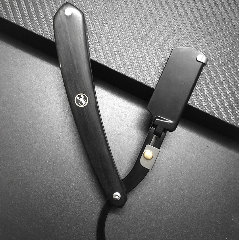 Pisau Cukur Lurus untuk Pria Gagang Kayu Alami Cocok untuk Pisau Cukur Dua Sisi Profesional dan Cukur Rapat Pisau Cukur Barber Grosir