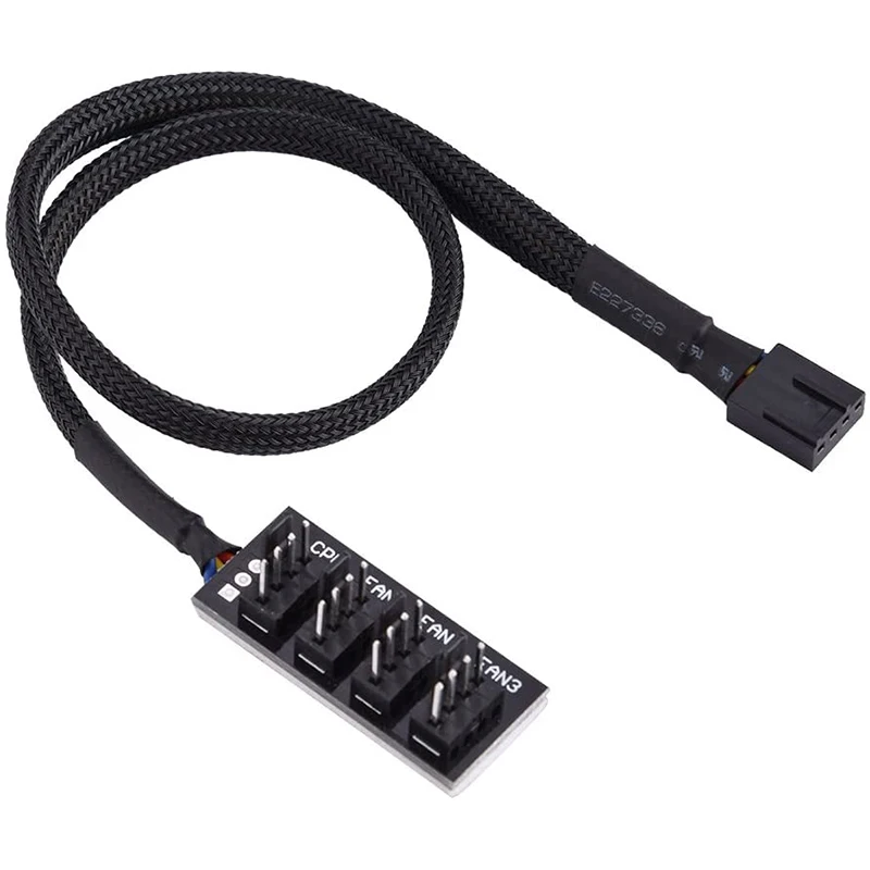 Cooler 37cm 1 To 5 4-pin Molex Portable Universal Durable For Computer Cooler Fan Hub Pc Case Chasis Power Extension New 2023