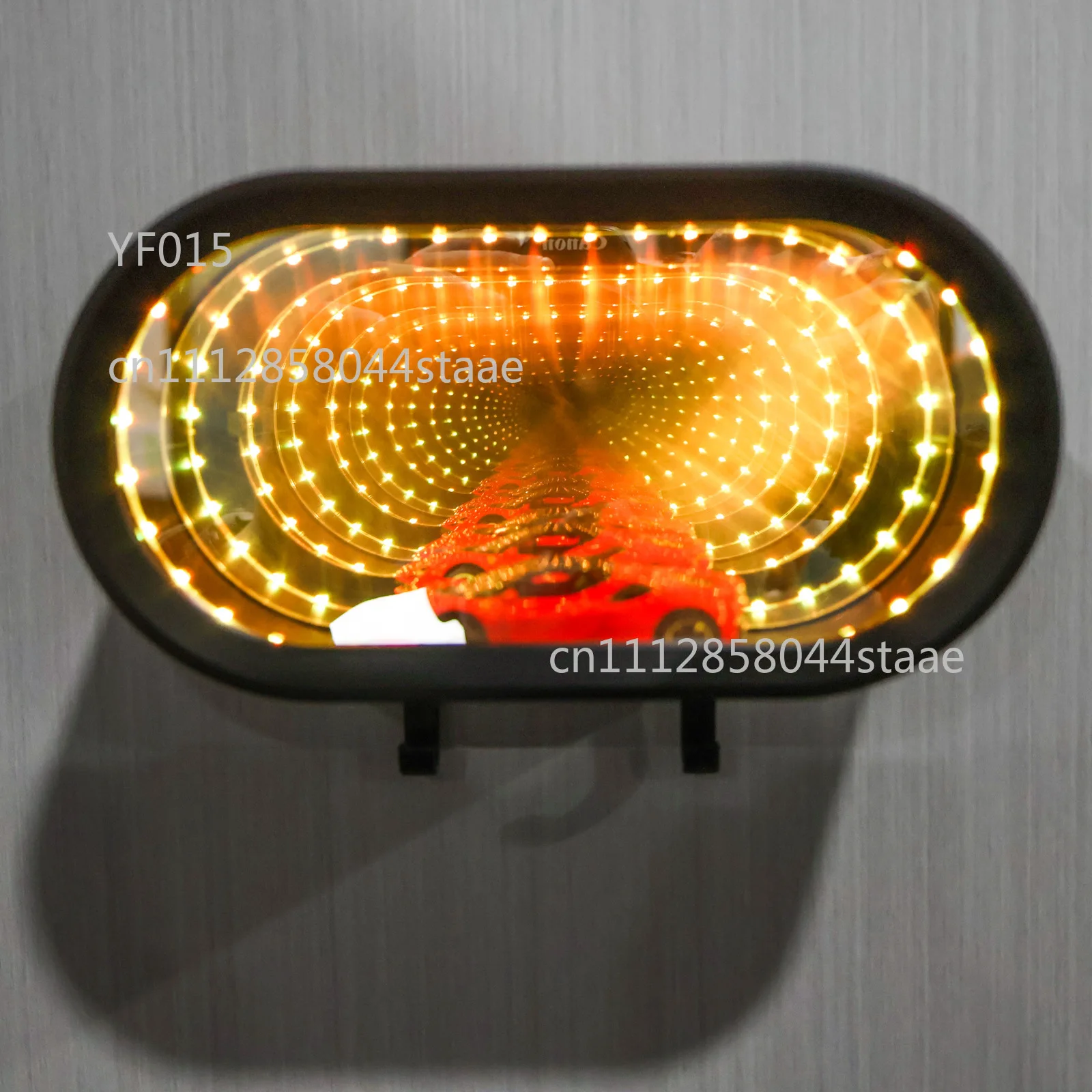 3D Mirror LED Night Light, Tunnel Effect Pineapple Star Cloud Christmas Decor Lamp