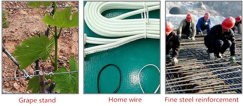 1 Roll Plastic Coated Iron Wire Twist Ties Cable Organizer Plant Vines Line Management 0.55/0.75mm Round/Flat Type Wrap Colored