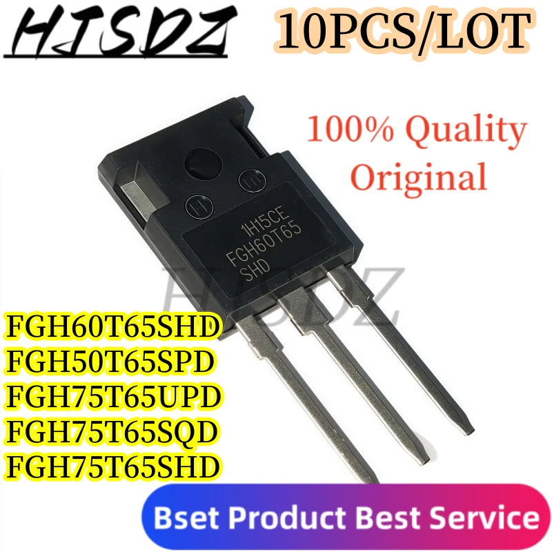 

10PCS FGH75T65UPD FGH75T65SQD FGH75T65SHD FGH50T65UPD FGH60T65SHD IGBT tubos de alimentación nuevo