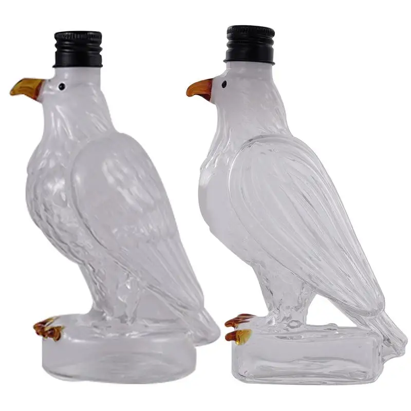 

small Eagle Whiskey Decanter Bottle Liquor Decanter Dad Husband Glass Exquisite Eagle Liquor Bottle Fun Home Decor for Holidays