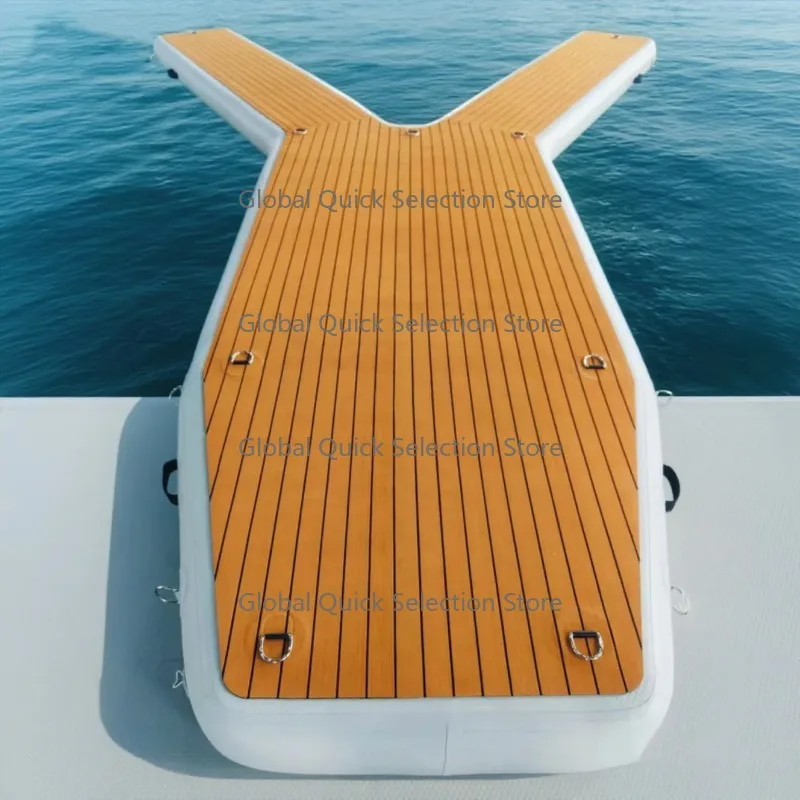 

Design of Y-shaped teak berth cushion for inflatable floating bed of outdoor water wharf