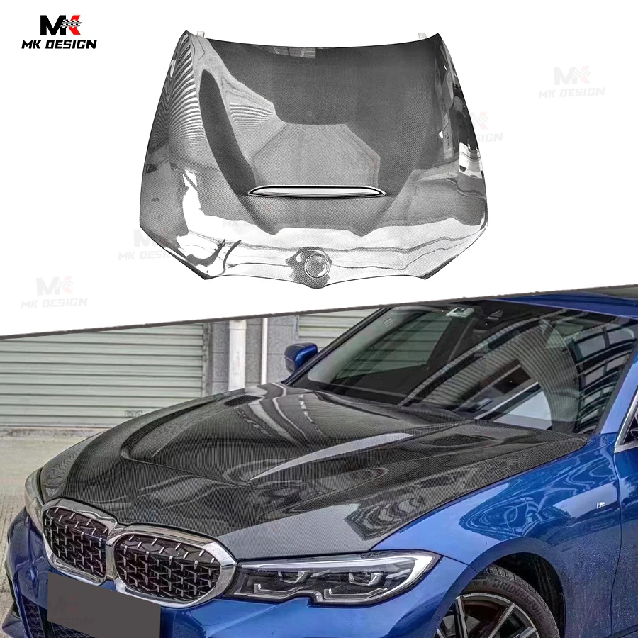 

Carbon Fiber GTS Style Front Hood Engine Bonnet Cover for Bmw 3 Series G20 G28 330I M340I 2019+ Front Bonnet Auto Parts
