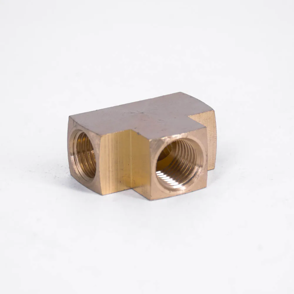 1/8 "3/4" 1/4 "3/8" npt Buchse T-Stück 3 Wege Messing Rohr verschraubung Kupplung Anschluss Wasser Gas Kraftstoff – Detail 3