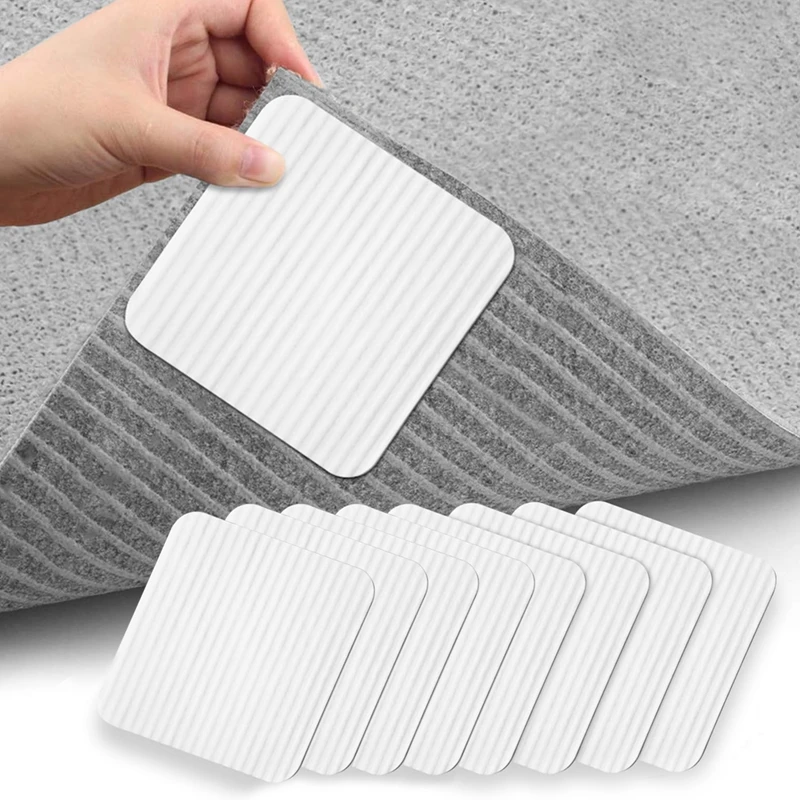 4/8Pcs Carpet Non-Slip Mat Non-Slip Pads Non-Slip Pad Non-Slip And Washable Gripper Non-Slip Carpet Underlay For Carpet Bathroom