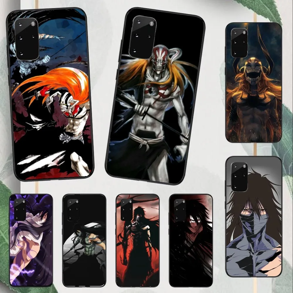 Bleach Ichigo Cool Mobile Phone Case for Samsung Note 9 10 20 Plus Pro Ultra J6 J5 J7 J8 Black Soft Phone Cover Funda