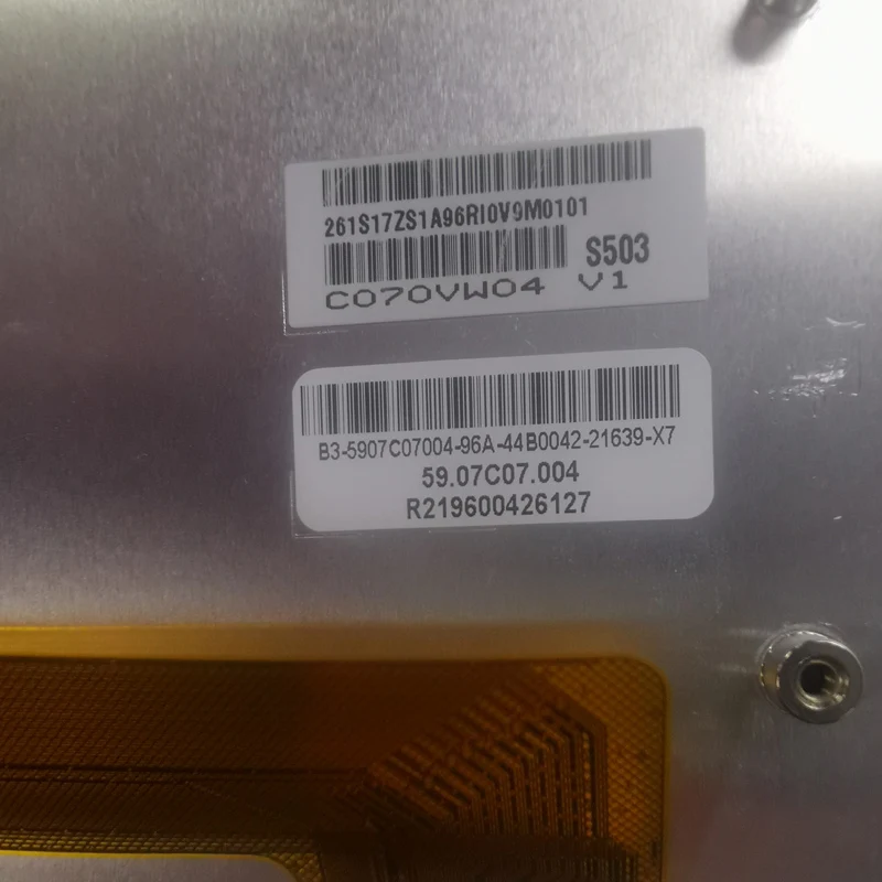 C070VW04 V1 7 Inch Auto Scherm Gloednieuwe Originele Instrument Display