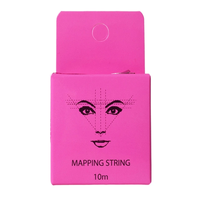 Pre-Inked Eyebrow Mapping String 10m Eyebrow Mapping Thread Measuring Tool