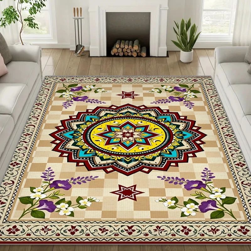 

RAKKS Новый марокканский большой ковер - бархатный ковер с низким ворсом для гостиной и спальни, кухни, дверной коврик, домашний декор пола