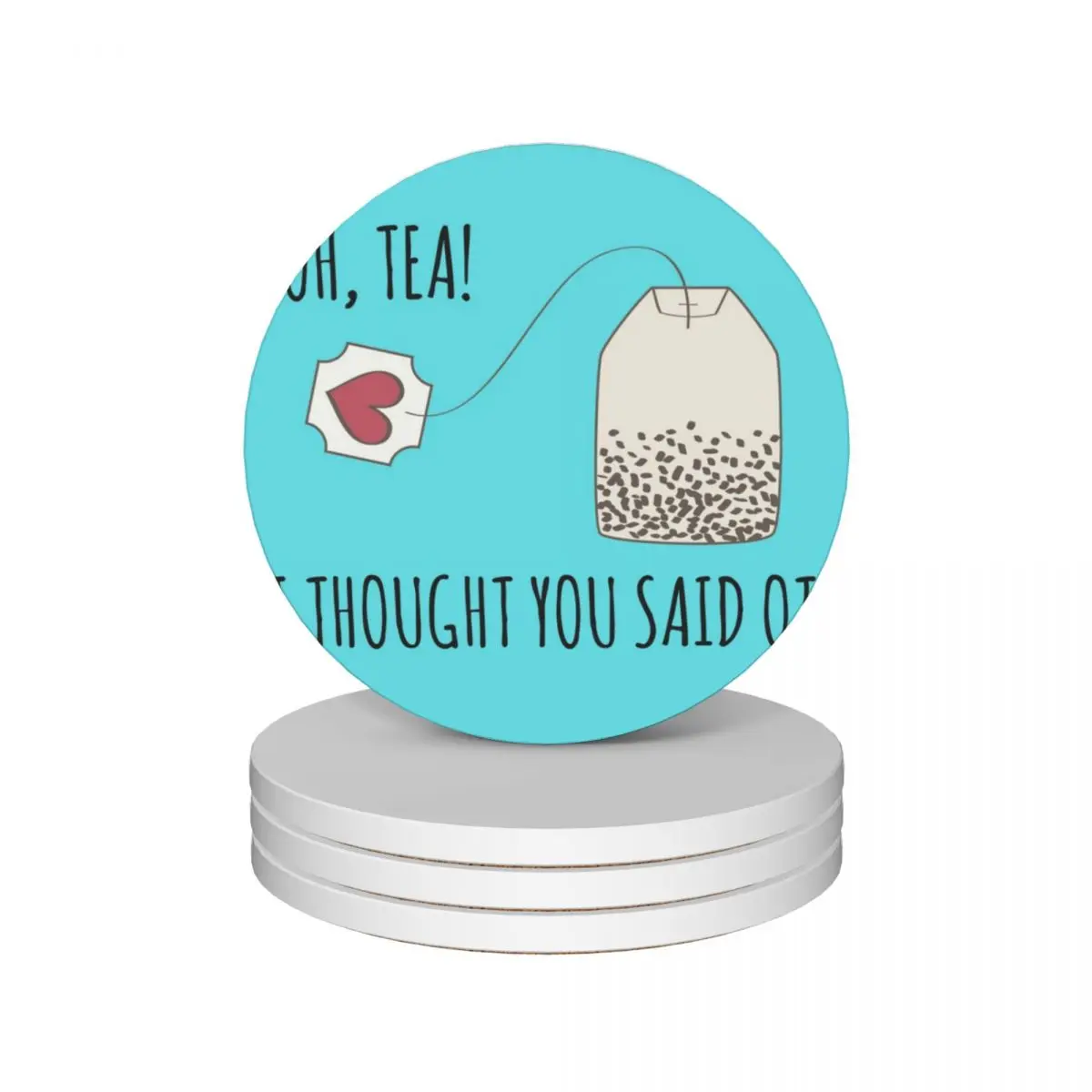 

Funny Occupational Therapy Tea Lover Design Ceramic Coasters (Set of 4) ceramic christmas Coasters