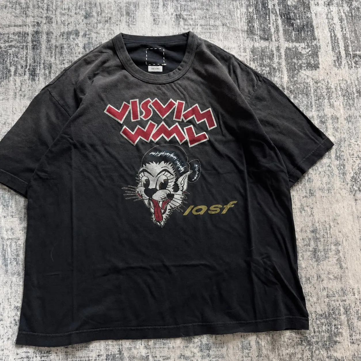 VISVSVM 26ss JUMBO TEE Limited Elvis Print Short Sleeve T-Shirt
