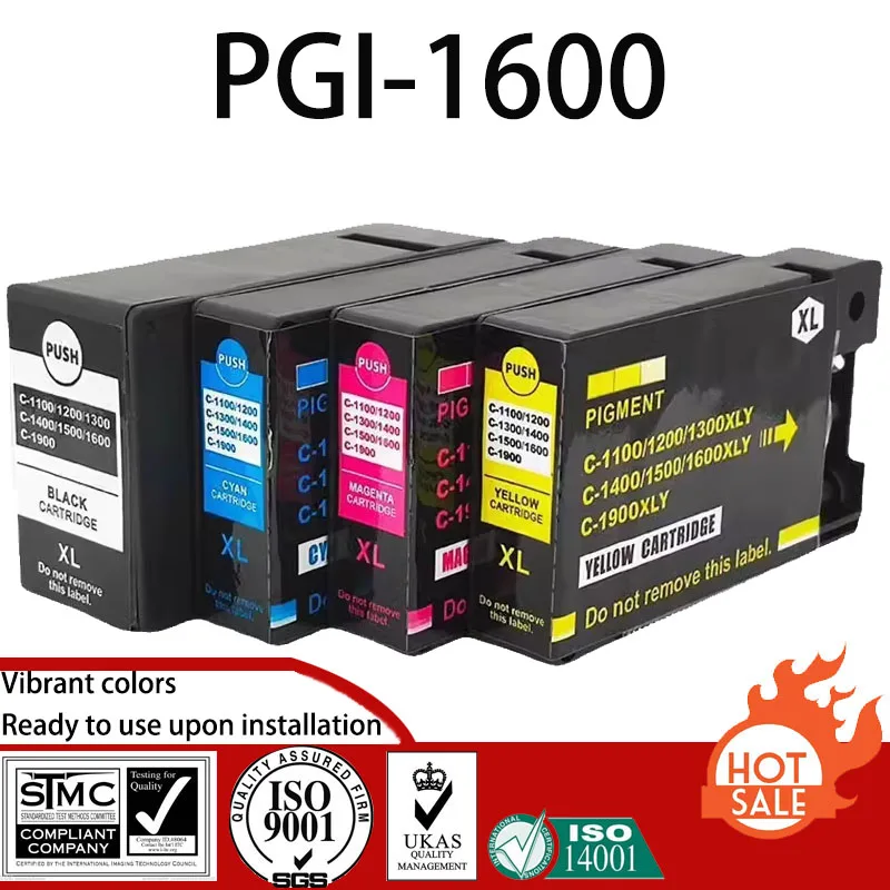 

Совместимый картридж с пигментными чернилами для Canon PGI-1600 PGI1600, костюм для Canon MAXIFY MB2060/MB2160/MB2360/MB2760