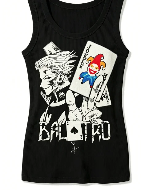 Balatro Ribbed Tank Streetwear Anime Lover New Model personality Clothes Year round clothing Unisex high quality Couples soft