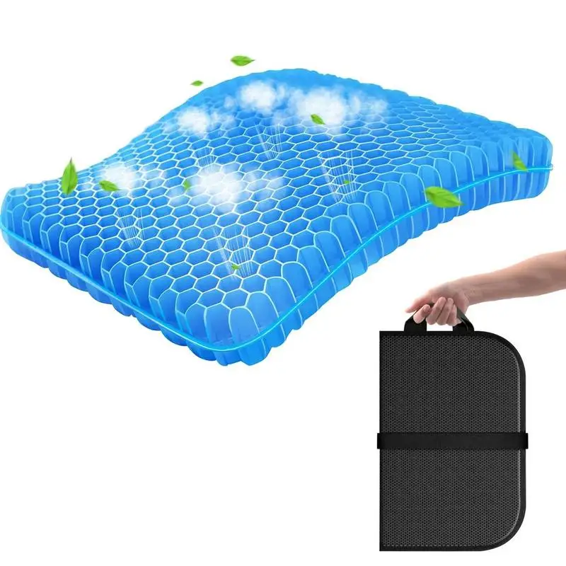 Gel Seat Cushion Folding Breathable Seat Cushion For Traveling Chair Lightweight Seat Cushion For Stadium Seat Picnic Plane