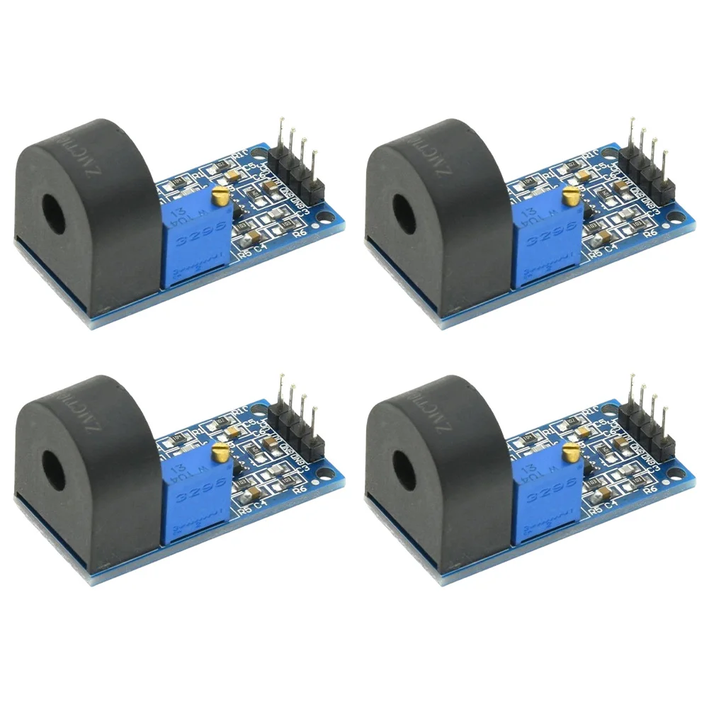 

4pcs ZMCT103C 5A AC Current Transformer Module with Adjustable Analog Output for Accurate Electrical Measurement