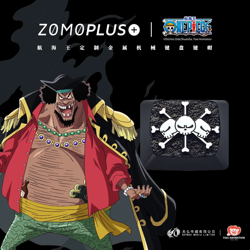 Imagem -03 - Zomopper-one Preço Metal Keycaps Ace Jinbei Barba Negra Único Original Personalizado Acessórios Teclado Mecânico
