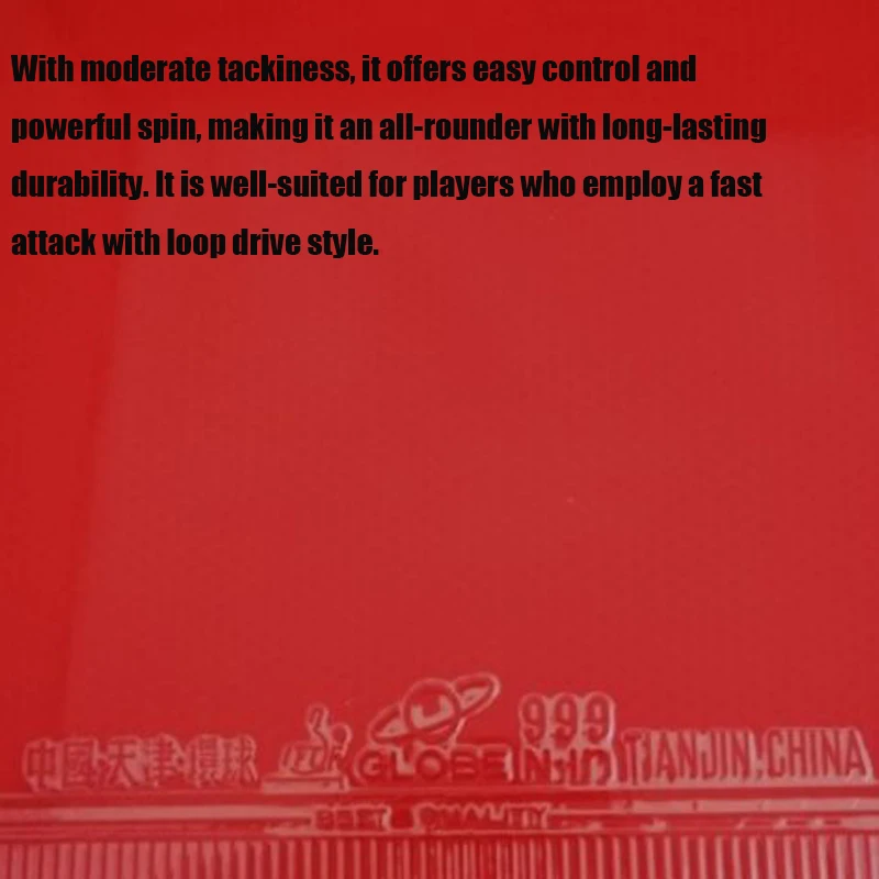 GLOBE 999 Table-tennis Rubber Sheet Pimples in Domestic & Japanese Sponge Thickness: 2.0/2.2mm Ping Pong Tacky Inverted Rubber