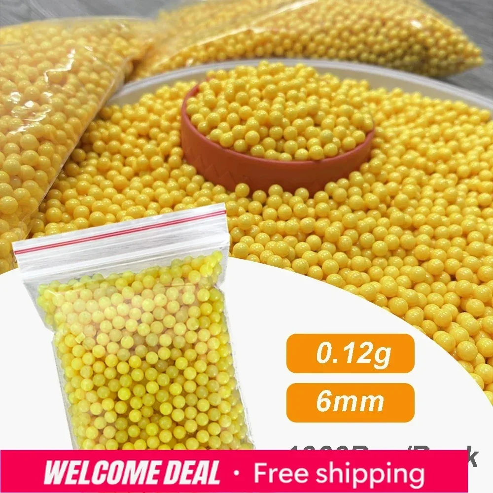 

2025 1000 Rounds Airsoft BB Balls 0.12g 6mm Paintball BB Bullets Strikeball For Hunting Rifle Gun Shooting Exercise Plastic Am