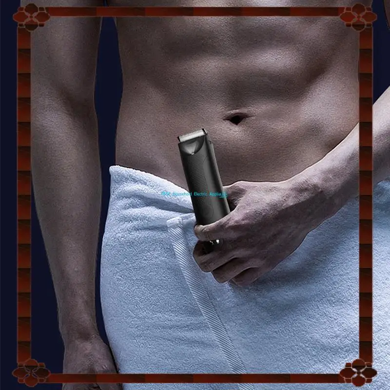 Trimmer For Men Replaceable  Blade Heads Waterproof Wet/Dry Groin & Body Shaver Groomer, Easy Install Easy To Use B