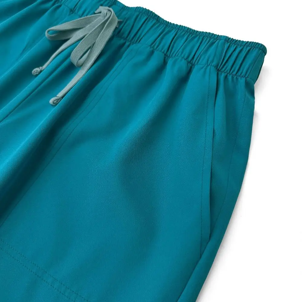 Divisa Medica Unisex Durevole e ad Asciugatura Rapida, Camicia+Pantaloni, T-Shirt per Infermieri e Dottori, Abbigliamento da Lavoro con Tasche, Uniforme Clinica Classica