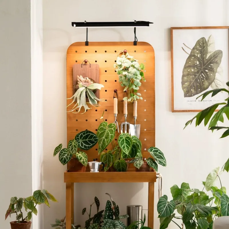 Storage cart Household hole board display stand Multifunctional plant stand Log rack