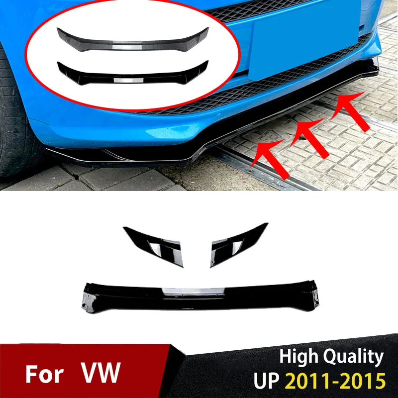 

Передние бамперы, аксессуары для губ для Volkswagen UP 2011 2012 2013 2014 2015, автомобильные бамперы, защита внешней модификации, комплекты кузова