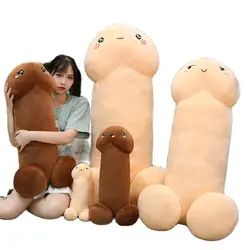 Juguete de peluche de pene de simulación para niño, peluche de pene de la vida Real, almohada de abrazo de peluche Sexy, regalos interesantes para novia