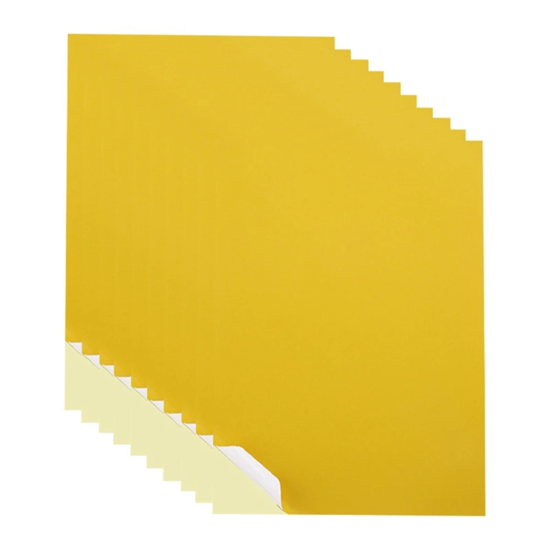 Sticker Paper A4 Sticker Paper 8.27X11.69 Inch For Laser/Inkjet Printers For Office School Gold