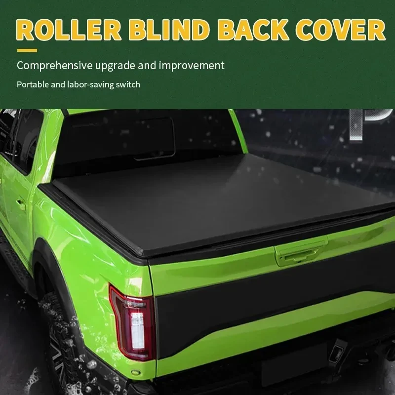 Factory Hot Sale Aluminum Alloy Retractle Ing Tonneau Pickup Truck-Universal Fit No-Drill Roll-Up Bed Cover