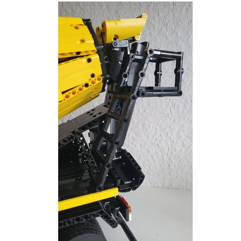 MOC-152688 novo modelo urbano blocos de construção de caminhão misturador de concreto, 3075 peças, presente de brinquedo de natal de aniversário para meninos e crianças