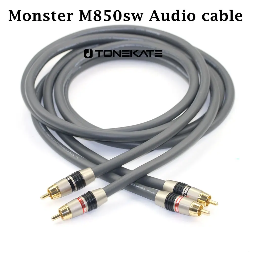 Potwór M850sw OCC gorączka wzmacniacz audio kabel audio RCA CD wzmacniacz lampowy podwójny lotos kabel sygnałowy