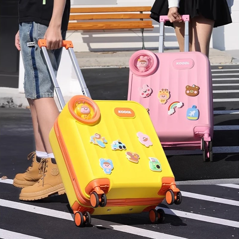 

2025 New Children's Luggage 16 Inch Suitcase Carry on Small Boys and Girls Suitcase Trip Cabin Trolley Case Suitcases on Wheels