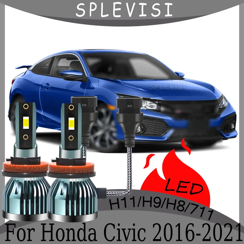 

Brighter than Halogen Stable Lighting Plug and Play Waterproof IP68 Low Beam Bulbs For Honda Civic 2016 2017 2018 2019 2020 2021
