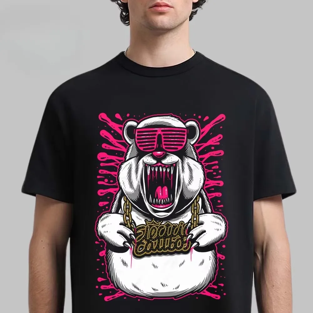 Pump It Bunny Electric Callboy Band Graphic T-Shirt Cotton Men Women Streetwear Tee