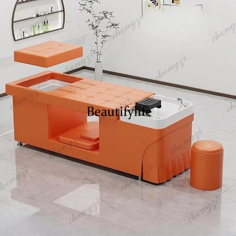 Z138  Function Lie Flat Shampoo Chairs Fumigation Comfort Hair Wash Water Cycle Shampoo Chairs Simplicity Hairdressing